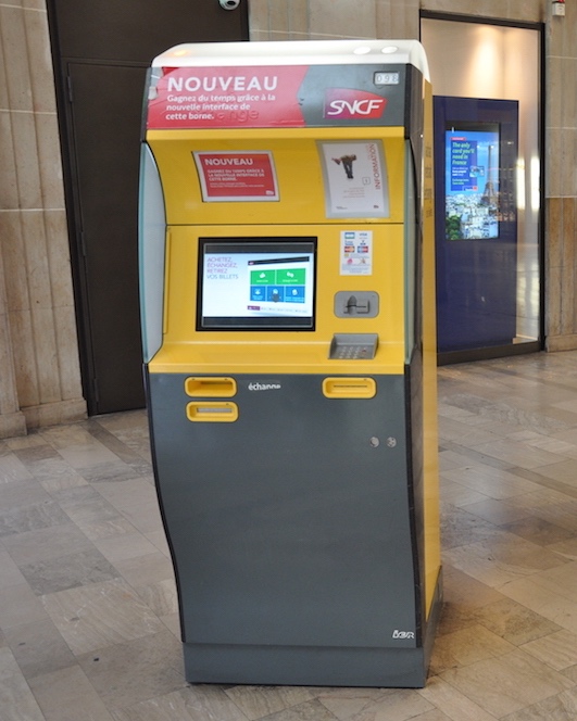 フランス国鉄の券売機