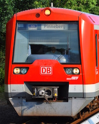 ハンブルクを走行する S Bahn
