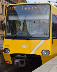 シュトゥットガルト U Bahn トラムの乗車方法