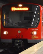 ニュルンベルクを走行する U Bahn